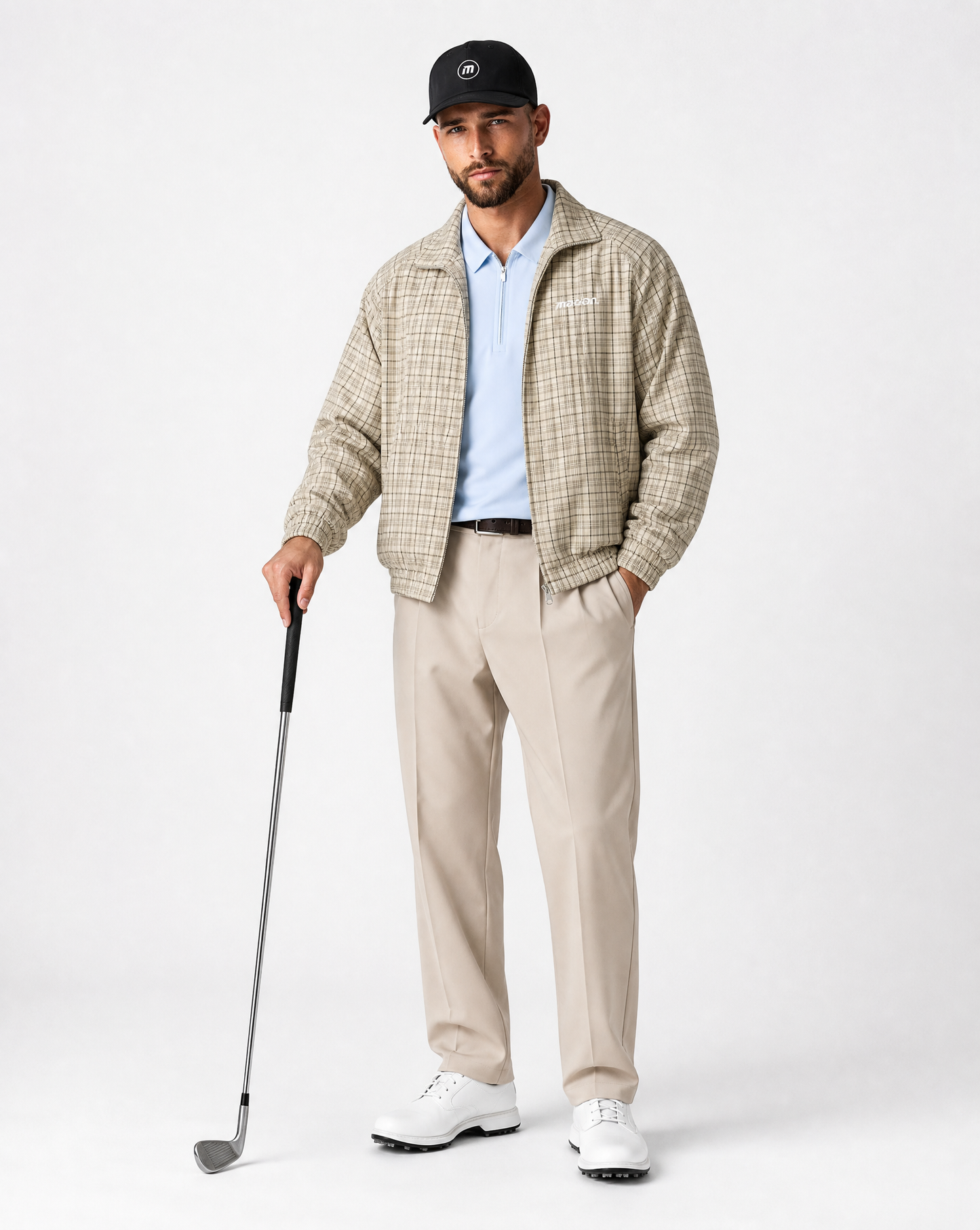 Motion Golf Club Plaid Track Jacket
