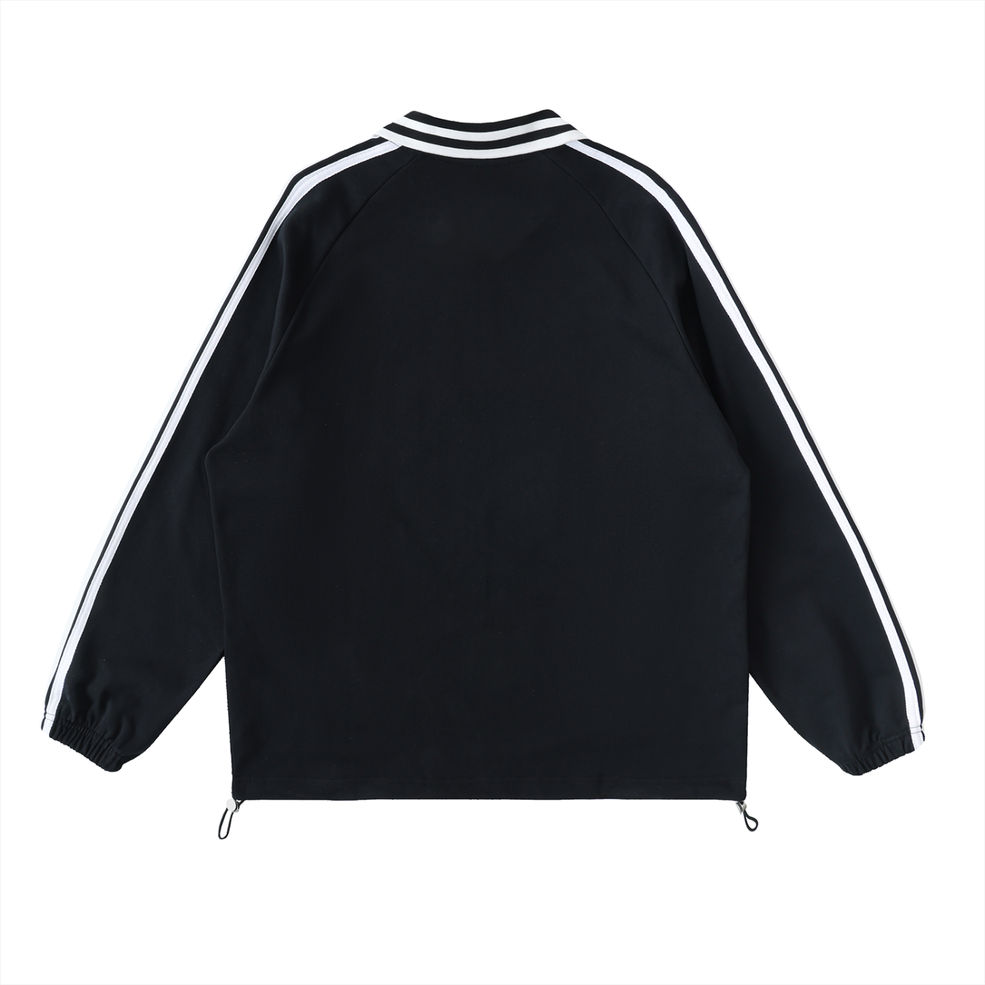 Motion Golf Contrast Striped Lapel Collar Sweatshirt