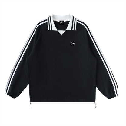 Motion Golf Birdie Long Sleeve Striped Polo
