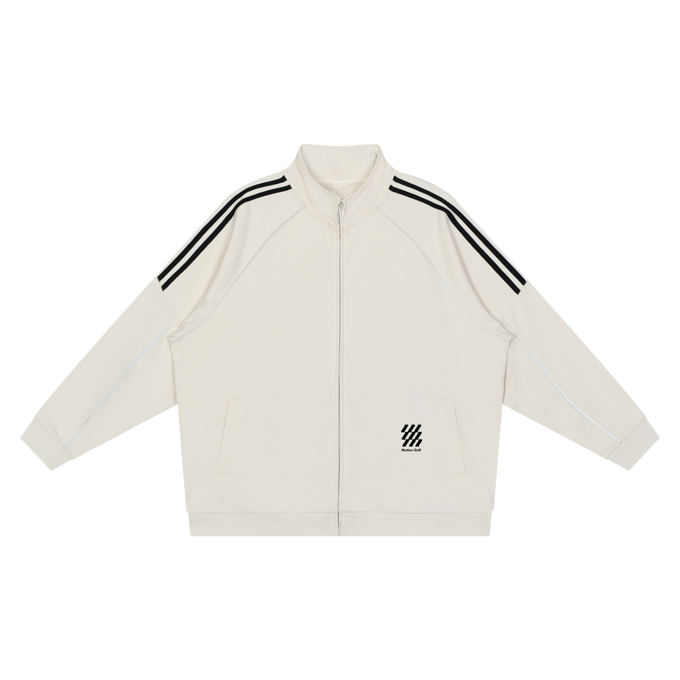 Motion Golf Reflection Striped Raglan Sleeve Jacket