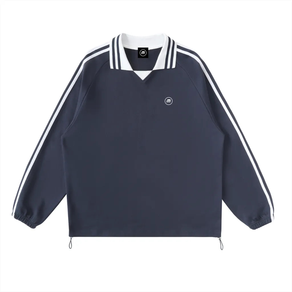 Motion Golf Birdie Long Sleeve Striped Polo