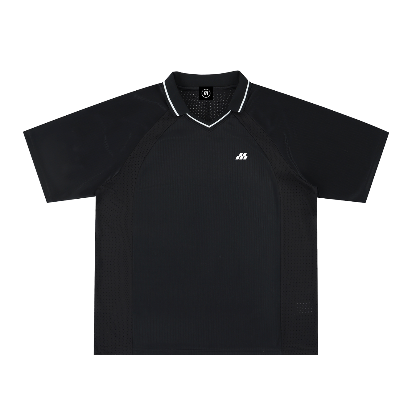 Motion Golf Club  Striped V-Neck Polo