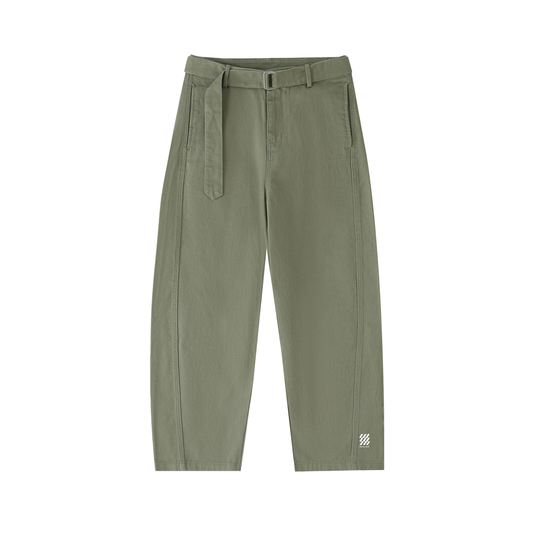 Motion Golf Belted Barrel-leg Chino Pants