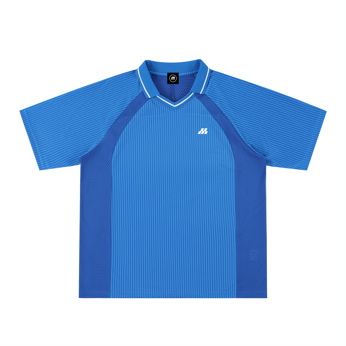 Motion Golf Club  Striped V-Neck Polo