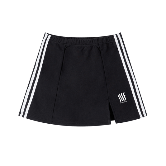 Motion Golf Contrast Side Stripe Slit Skirt