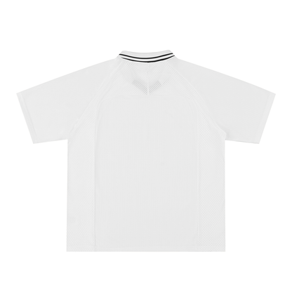 Motion Golf Birdie Striped V-Neck Polo