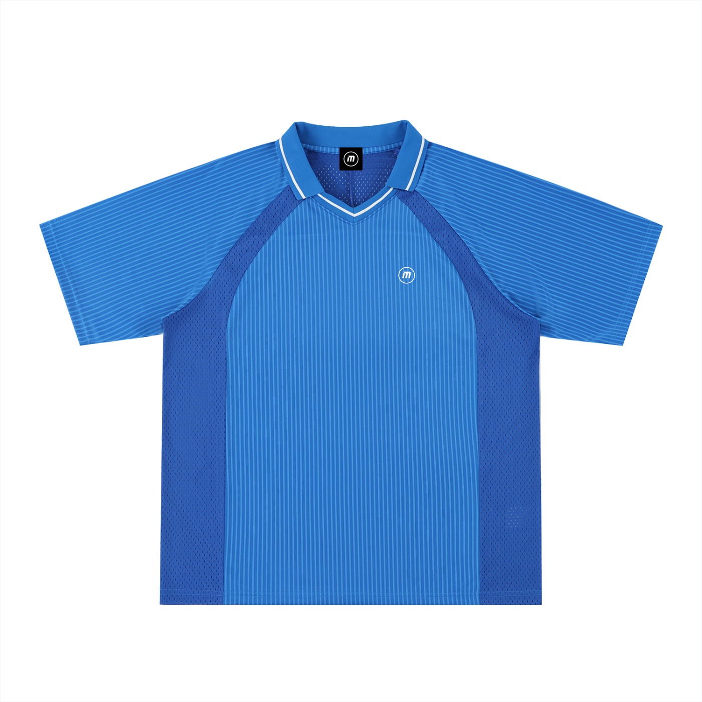 Motion Golf Birdie Striped V-Neck Polo