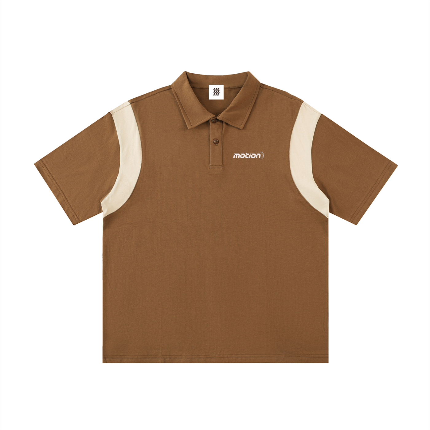 Motion Golf Contrast Panel Cotton Polo