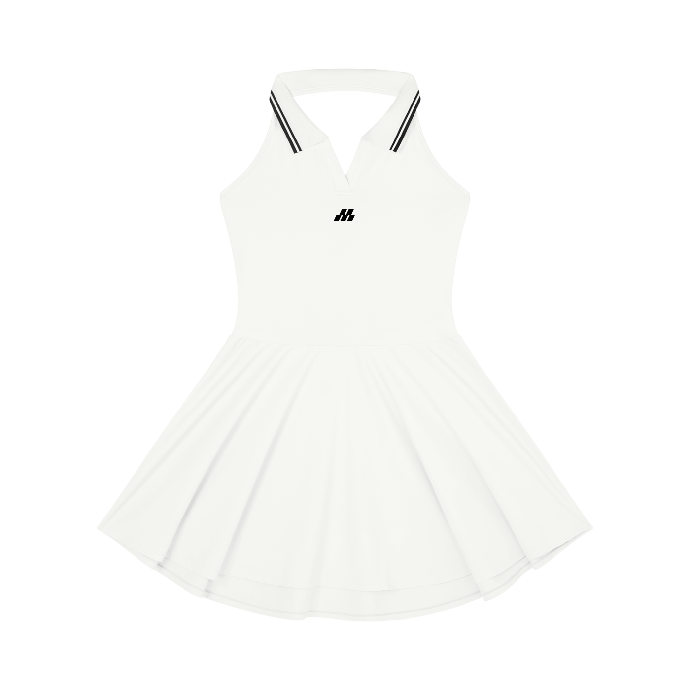 Women's Collared Halter A-Line Tennis Dress