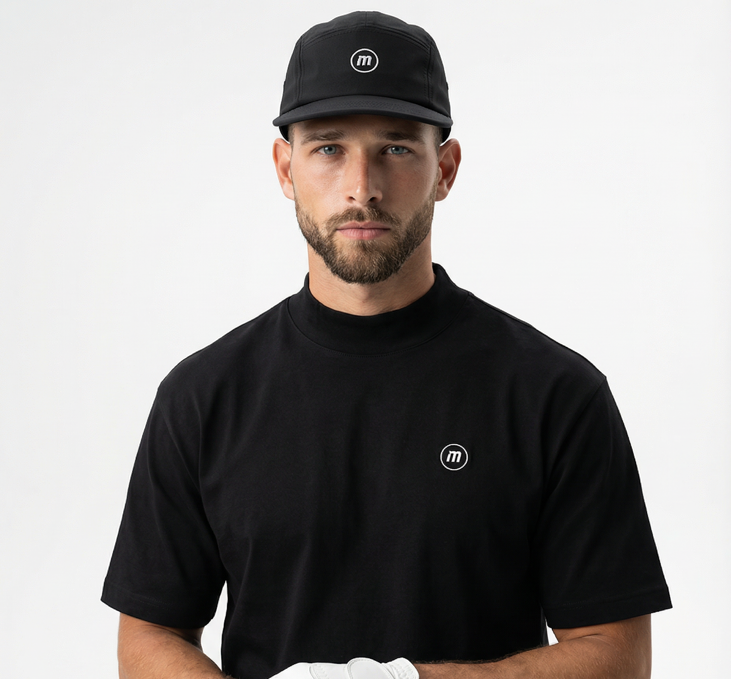 Motion Golf Birdie Mock Neck Cotton T-Shirt
