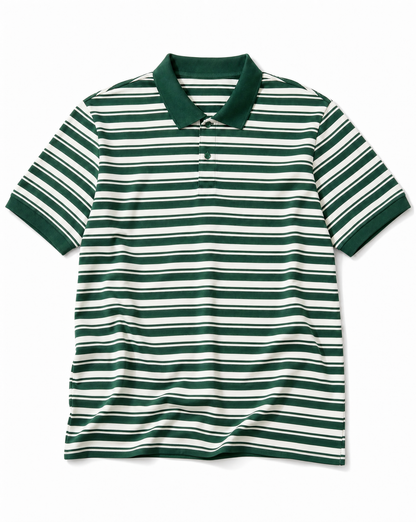 Motion Golf Classic Striped Polo