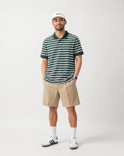 Motion Golf Classic Striped Polo