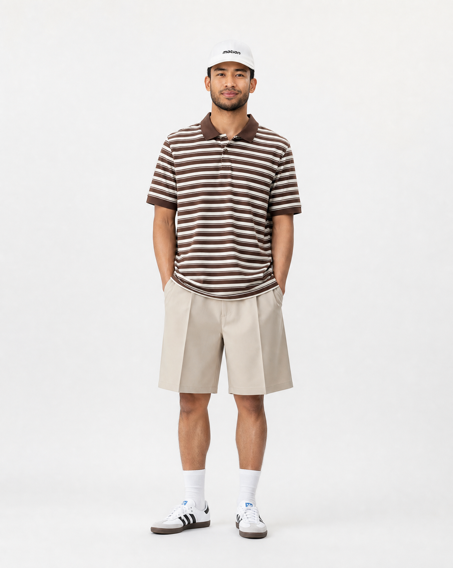 Motion Golf Classic Striped Polo