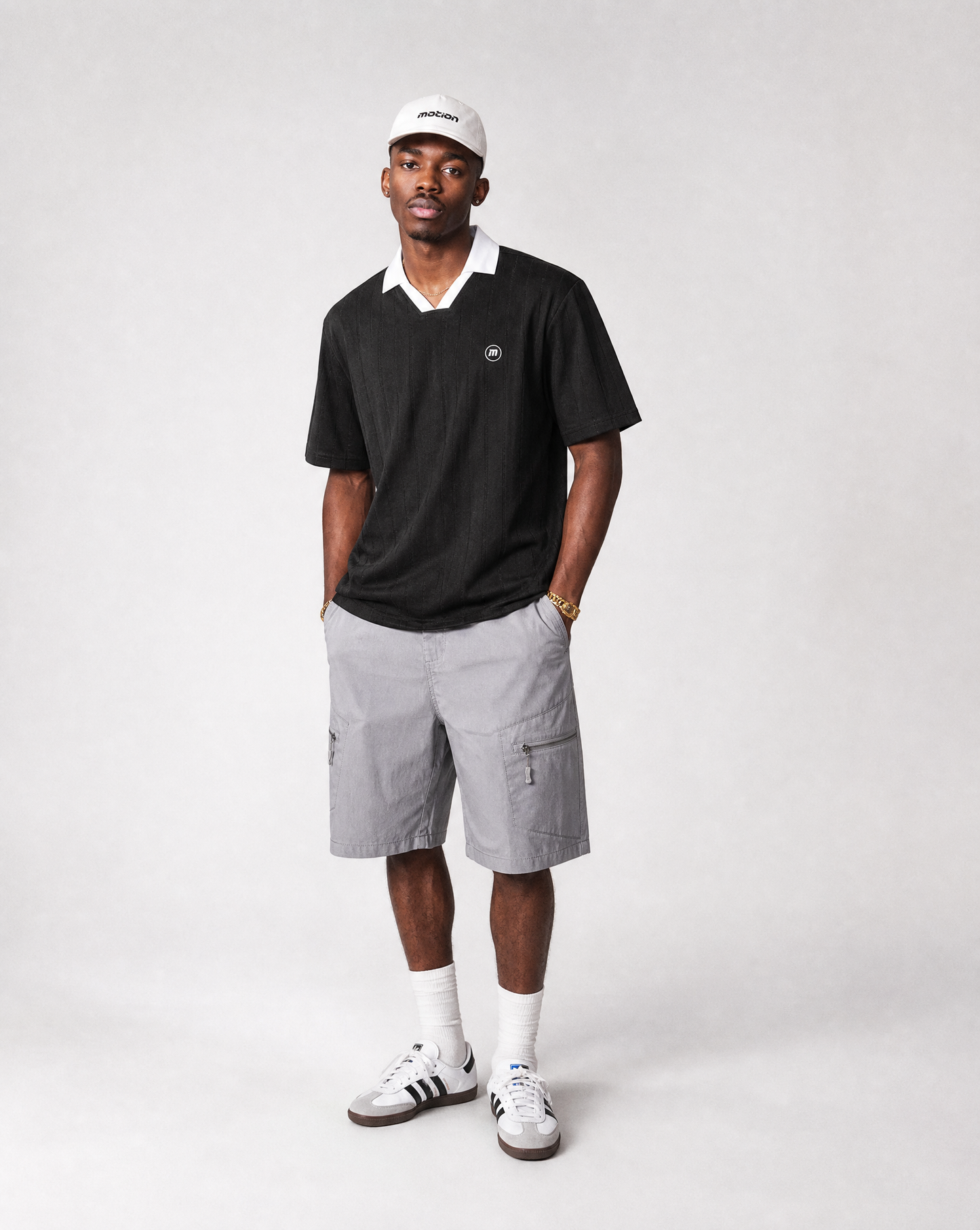 Motion Golf Birdie Striped Boxy Polo
