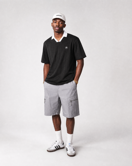 Motion Golf Birdie Striped Boxy Polo