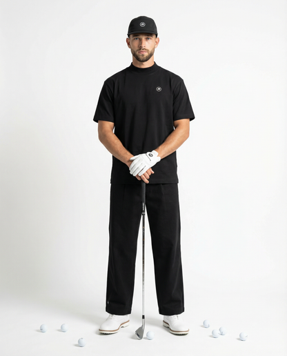 Motion Golf Birdie Mock Neck Cotton T-Shirt