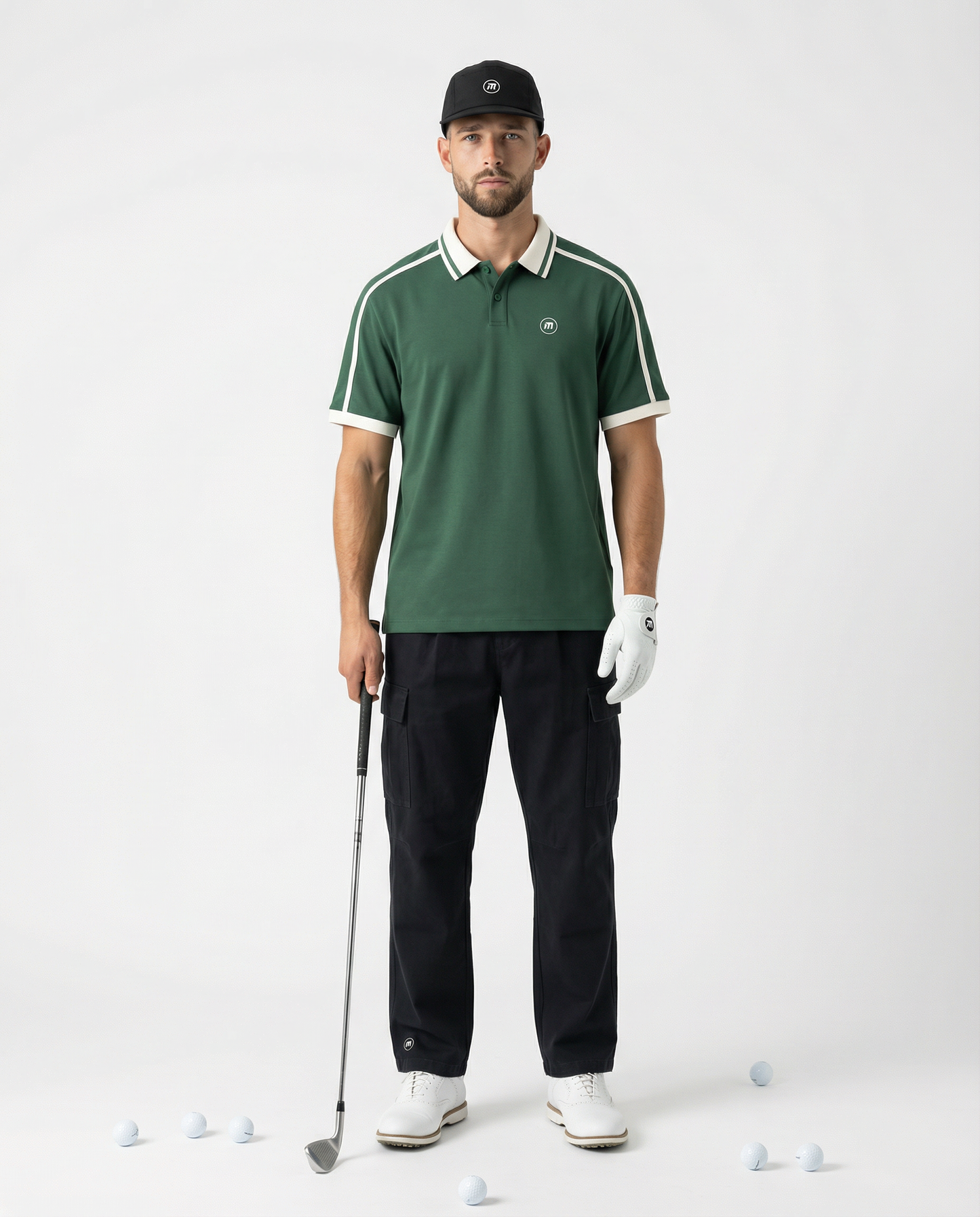 Motion Golf Birdie Contrast Piping Polo