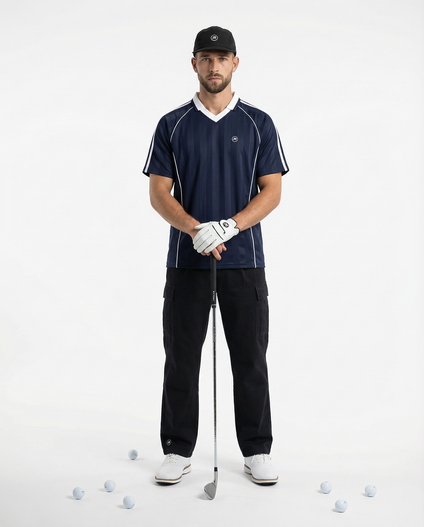 Motion Golf Birdie Shadow Stripe Polo