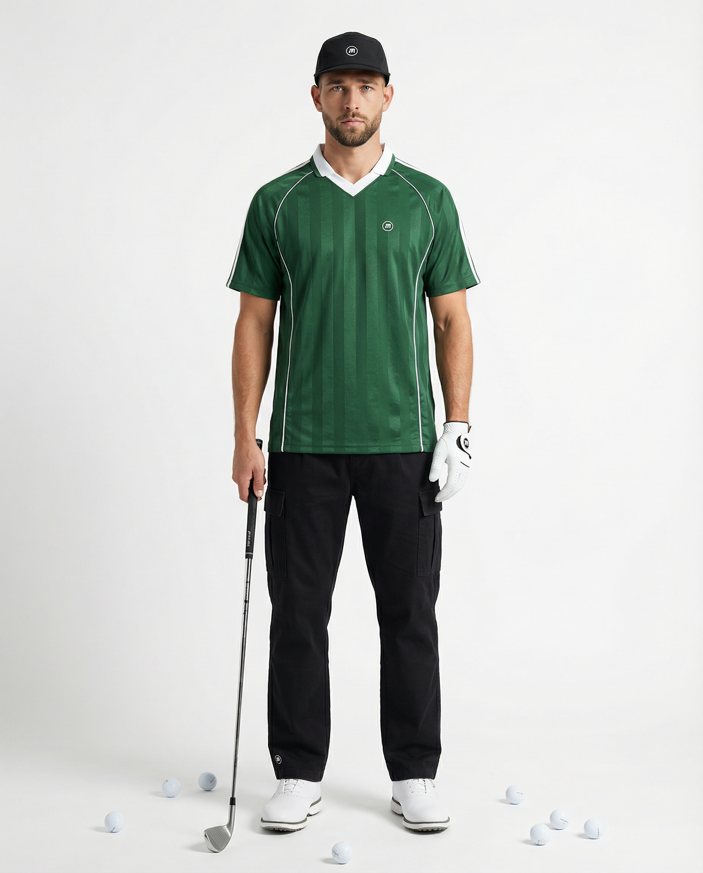 Motion Golf Birdie Shadow Stripe Polo