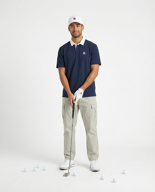 Motion Golf Flag Contrast Polo