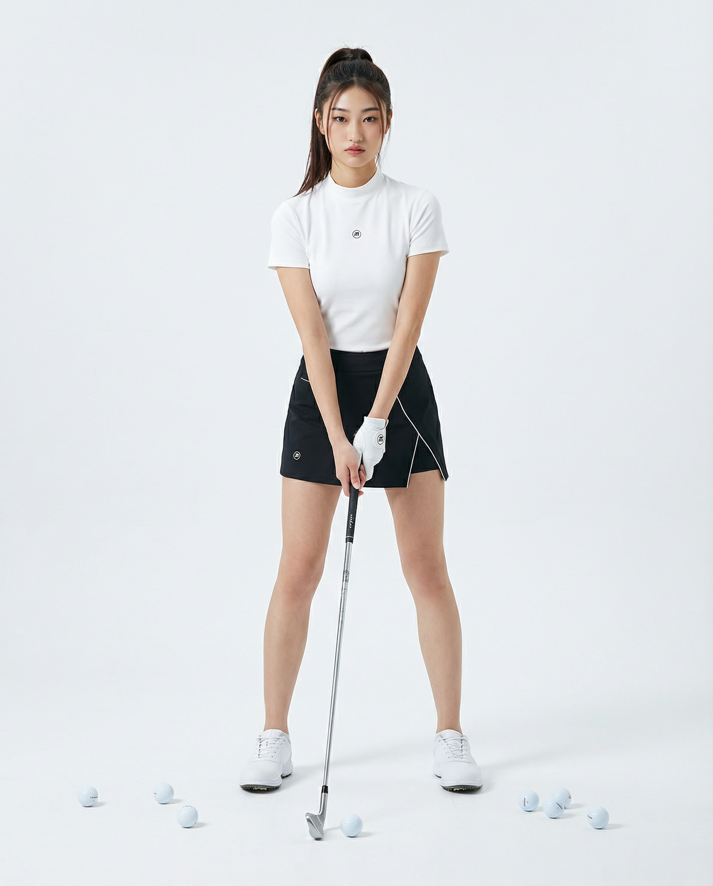 Motion Golf Birdie Mock Neck T-Shirt