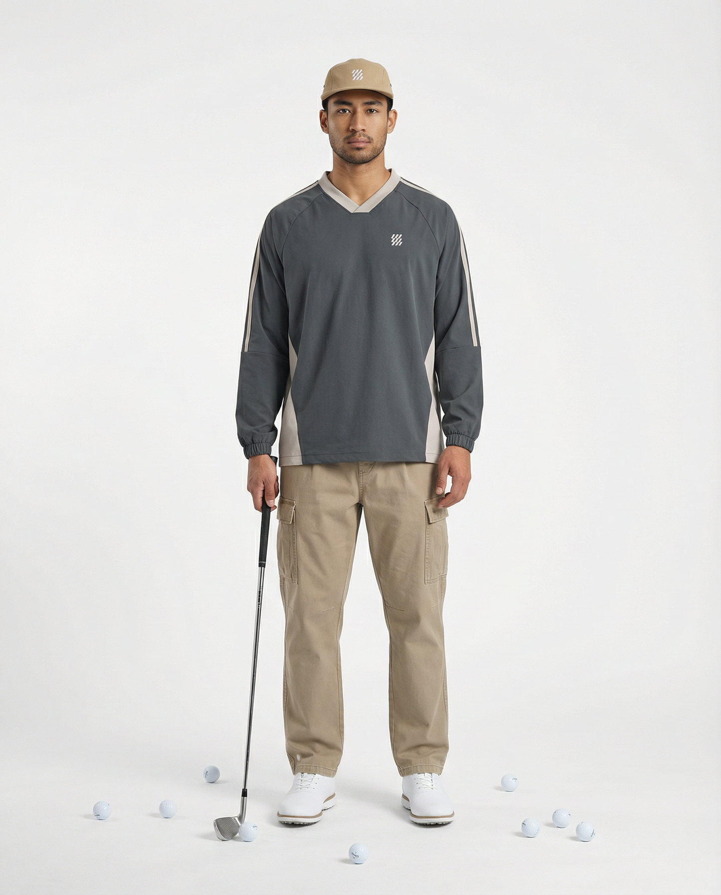 Motion Golf Flag V-Neck Windbreak