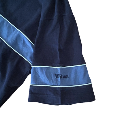 Wilson 90s Blue Striped Polo - XL