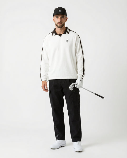 Motion Golf Birdie Long Sleeve Striped Polo