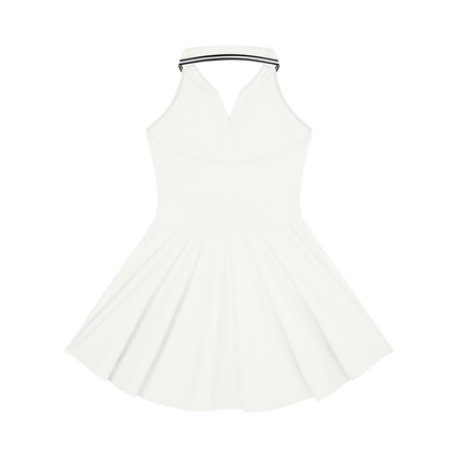 Women's Collared Halter A-Line Tennis Dress